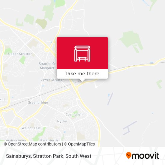 Sainsburys, Stratton Park map