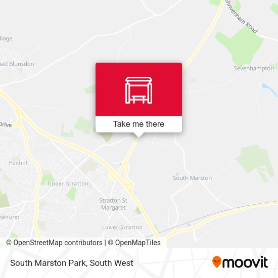 South Marston Park map