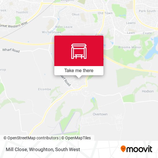 Mill Close, Wroughton map