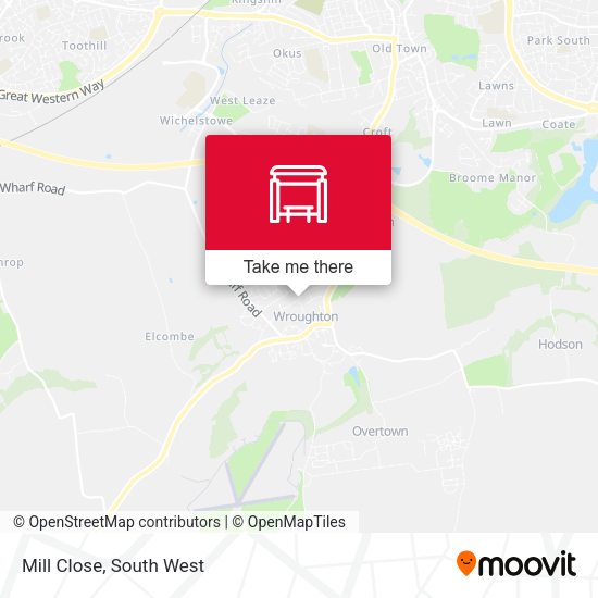Mill Close map