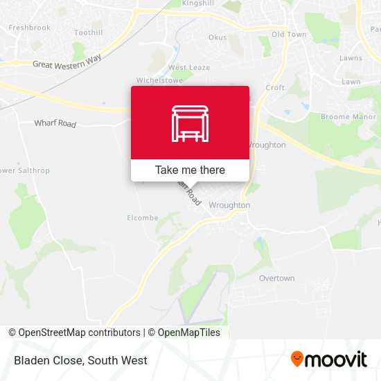 Bladen Close map