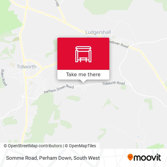 Somme Road, Perham Down map