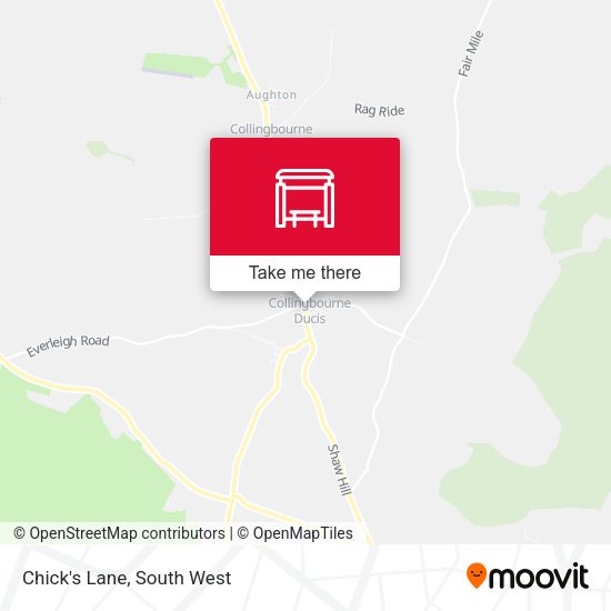 Chick's Lane map