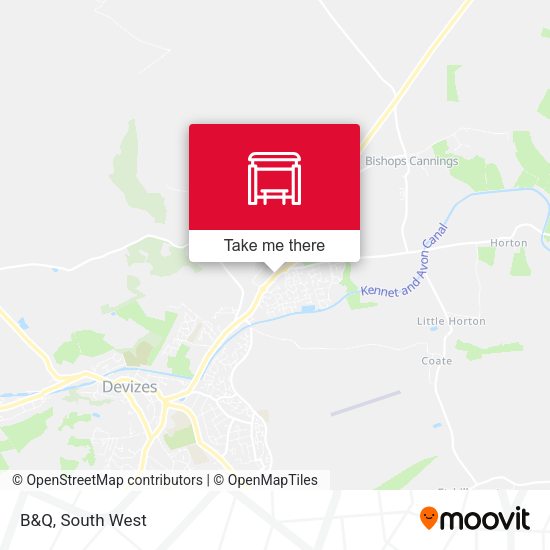 B&Q, Devizes map