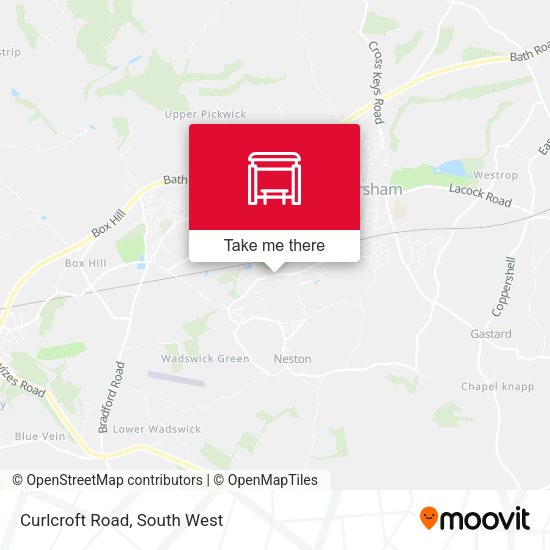 Curlcroft Road map