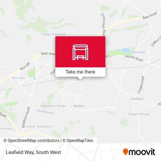 Leafield Way map