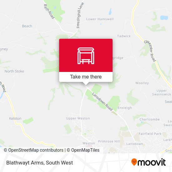 Blathwayt Arms map