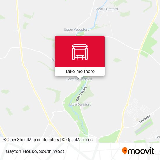 Gayton House map