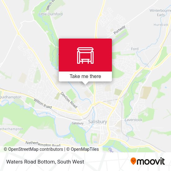Waters Road Bottom map