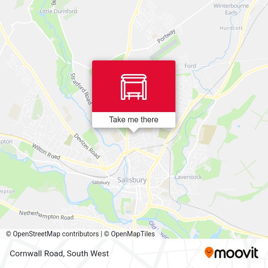 Cornwall Road map