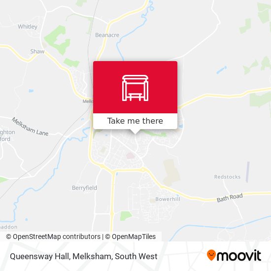 Queensway Hall, Melksham map