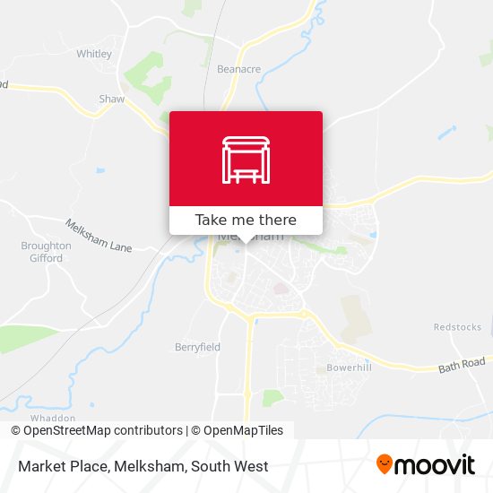 Market Place, Melksham map