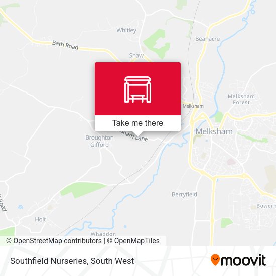 Southfield Nurseries map