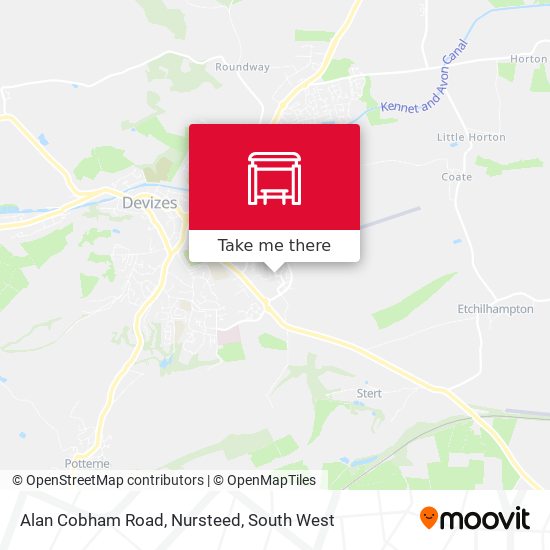 Alan Cobham Road, Nursteed map