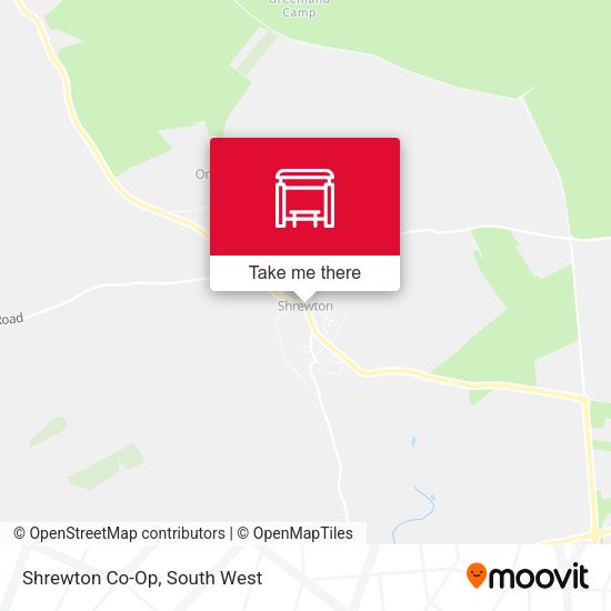 Shrewton Co-Op map