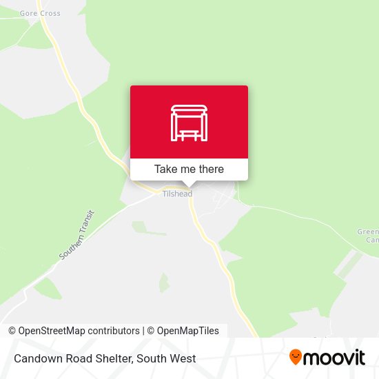 Candown Road Shelter map