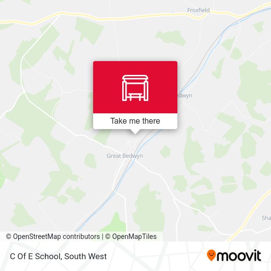 C Of E School map