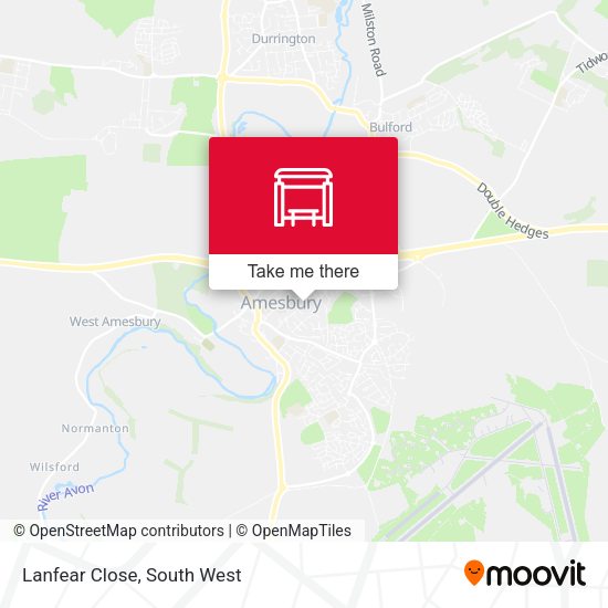 Lanfear Close map