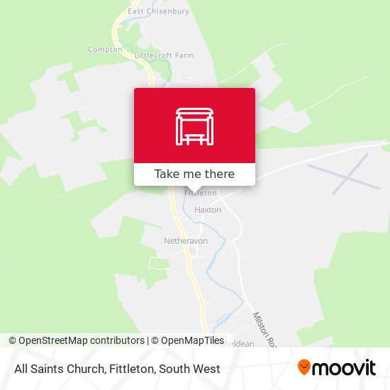 All Saints Church, Fittleton map
