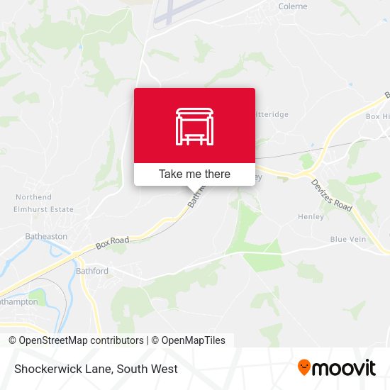 Shockerwick Lane map