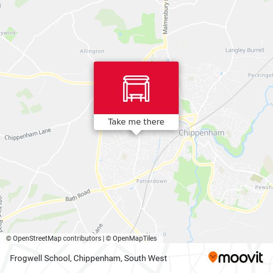 Frogwell School, Chippenham map