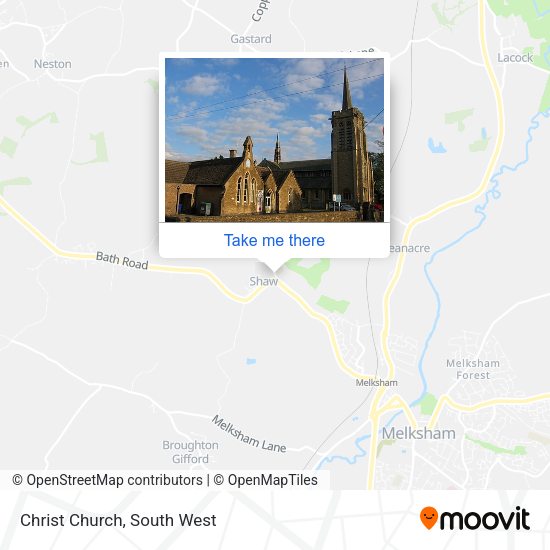 Christ Church map