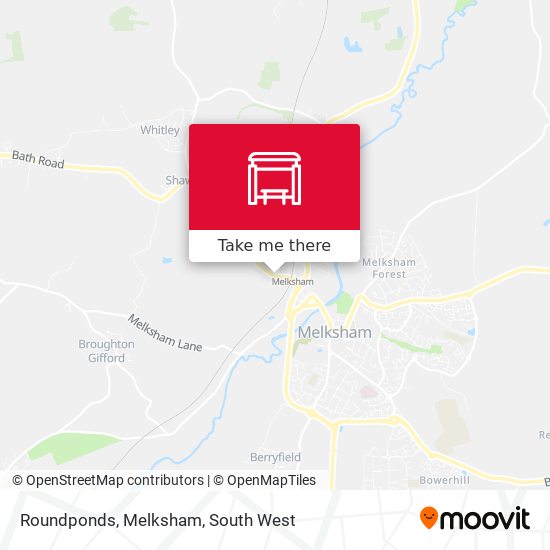 Roundponds, Melksham map