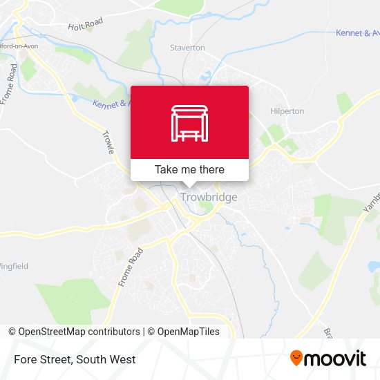 Fore Street, Trowbridge map