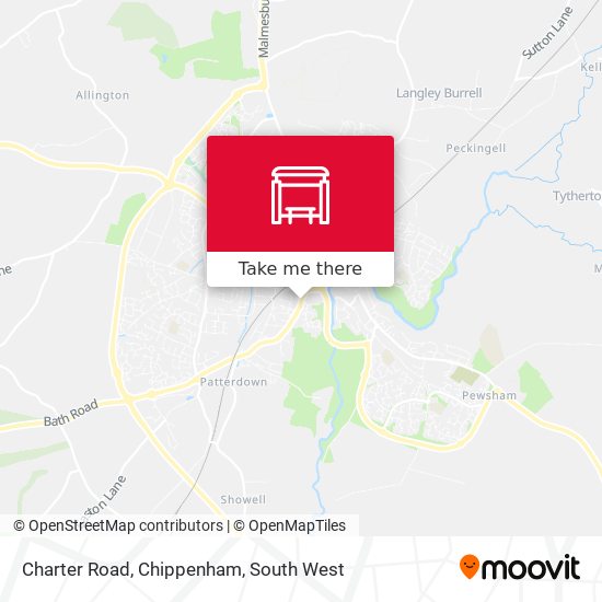 Charter Road, Chippenham map