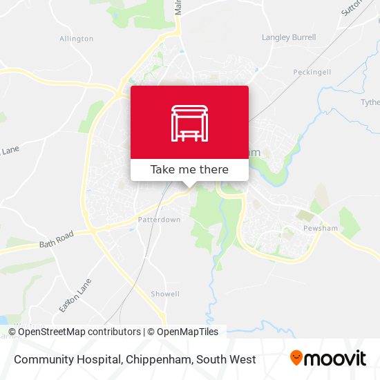 Community Hospital, Chippenham map