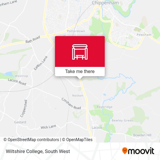Wiltshire College map