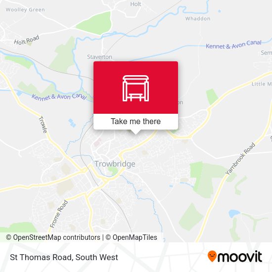 St Thomas Road map