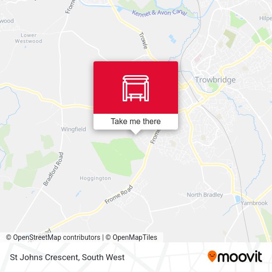 St Johns Crescent map