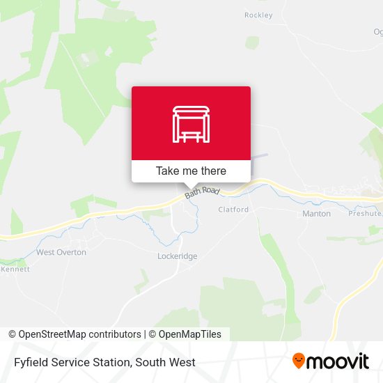 Fyfield Service Station map