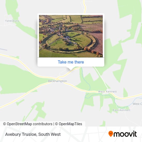 Avebury Trusloe map