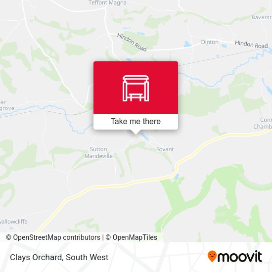 Clays Orchard map