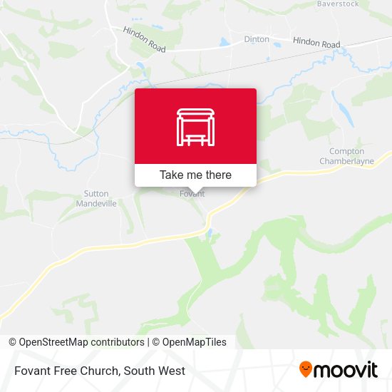 Fovant Free Church map