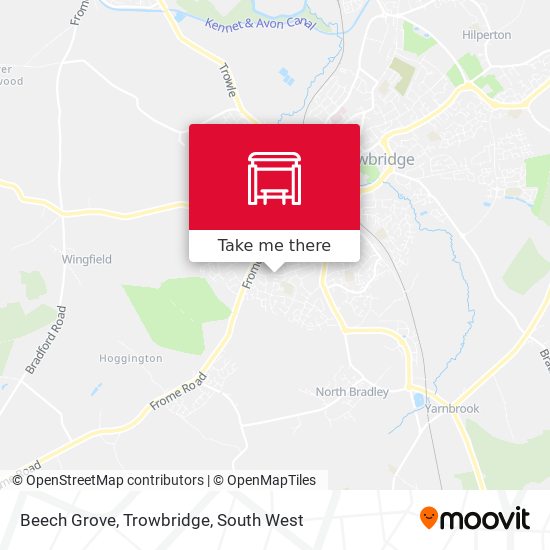 Beech Grove, Trowbridge map