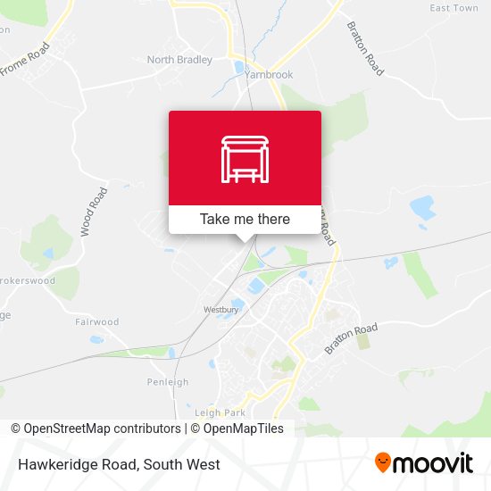 Hawkeridge Road map