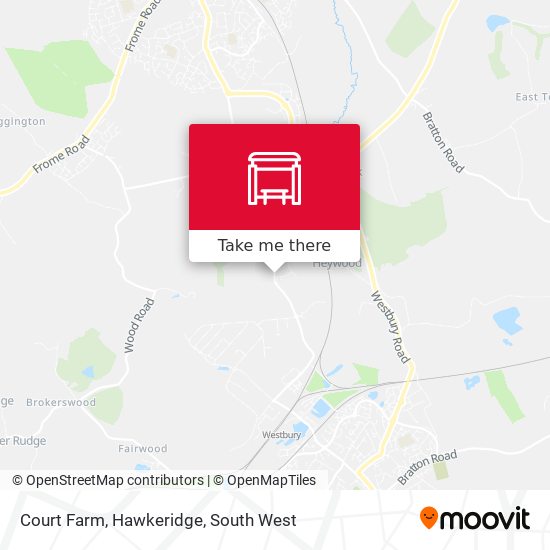 Court Farm, Hawkeridge map