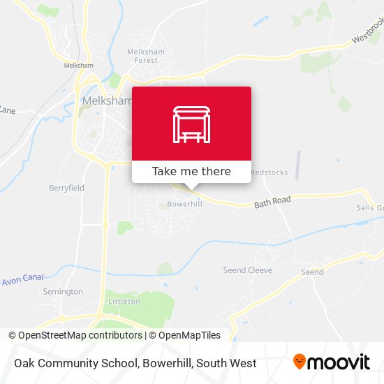 Oak Community School, Bowerhill map