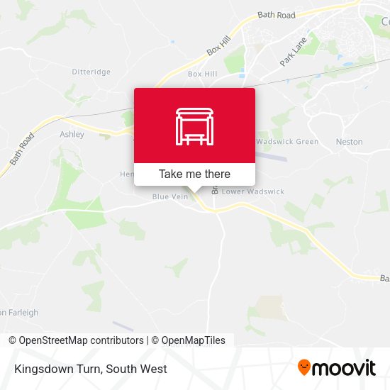 Kingsdown Turn map