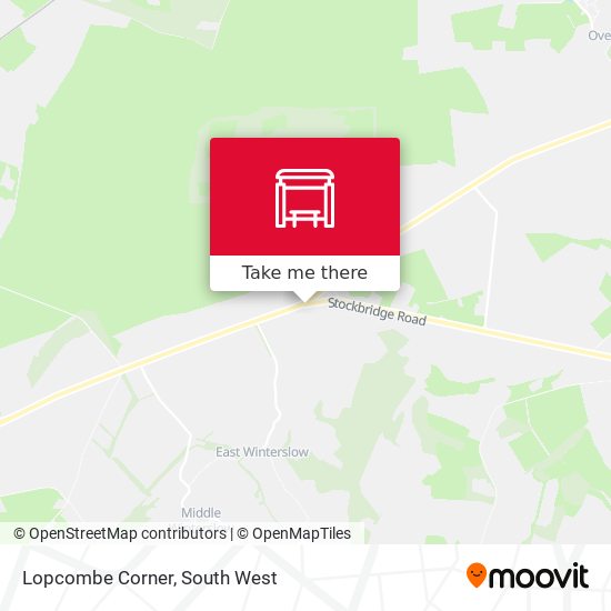 Lopcombe Corner map