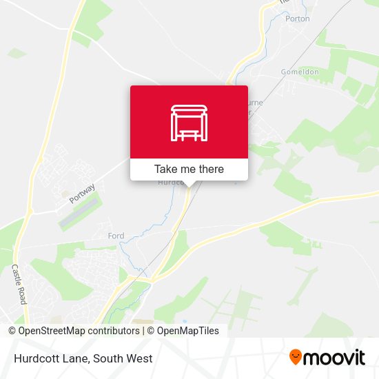 Hurdcott Lane map