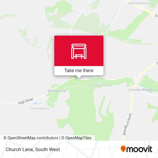 Church Lane map