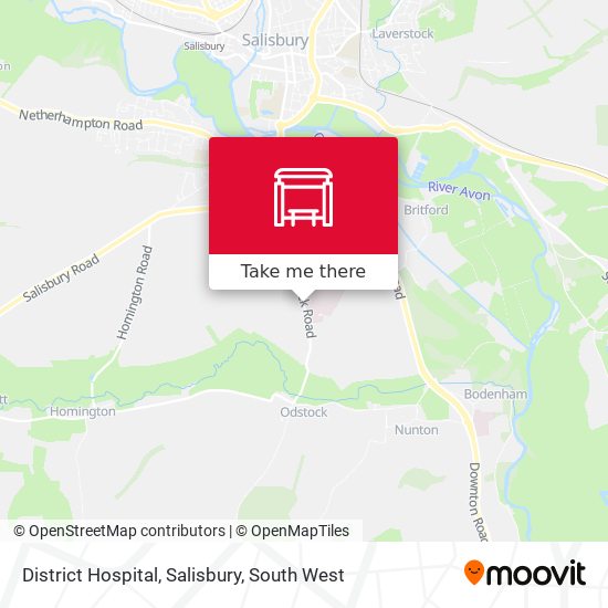 District Hospital, Salisbury map