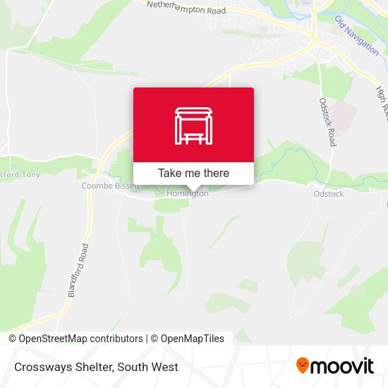 Crossways Shelter map