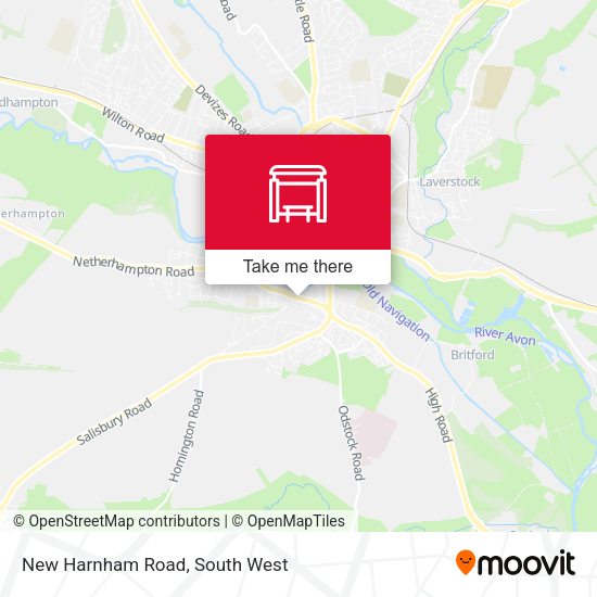 New Harnham Road map