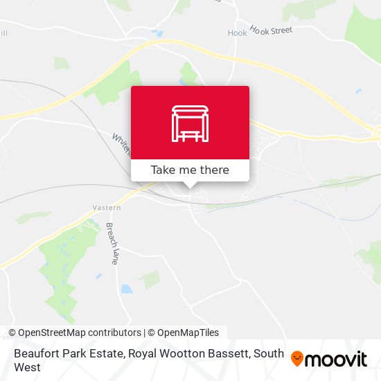 Beaufort Park Estate, Royal Wootton Bassett map