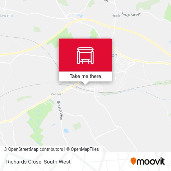 Richards Close map